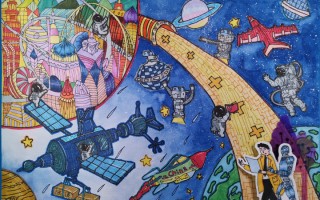 中学生科技画图片大全 33张科技与传承 科技科幻绘画获奖素材