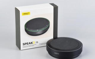 二科技开箱视频 Jabra Speak2 75评测：双设串联，新定义混办音频